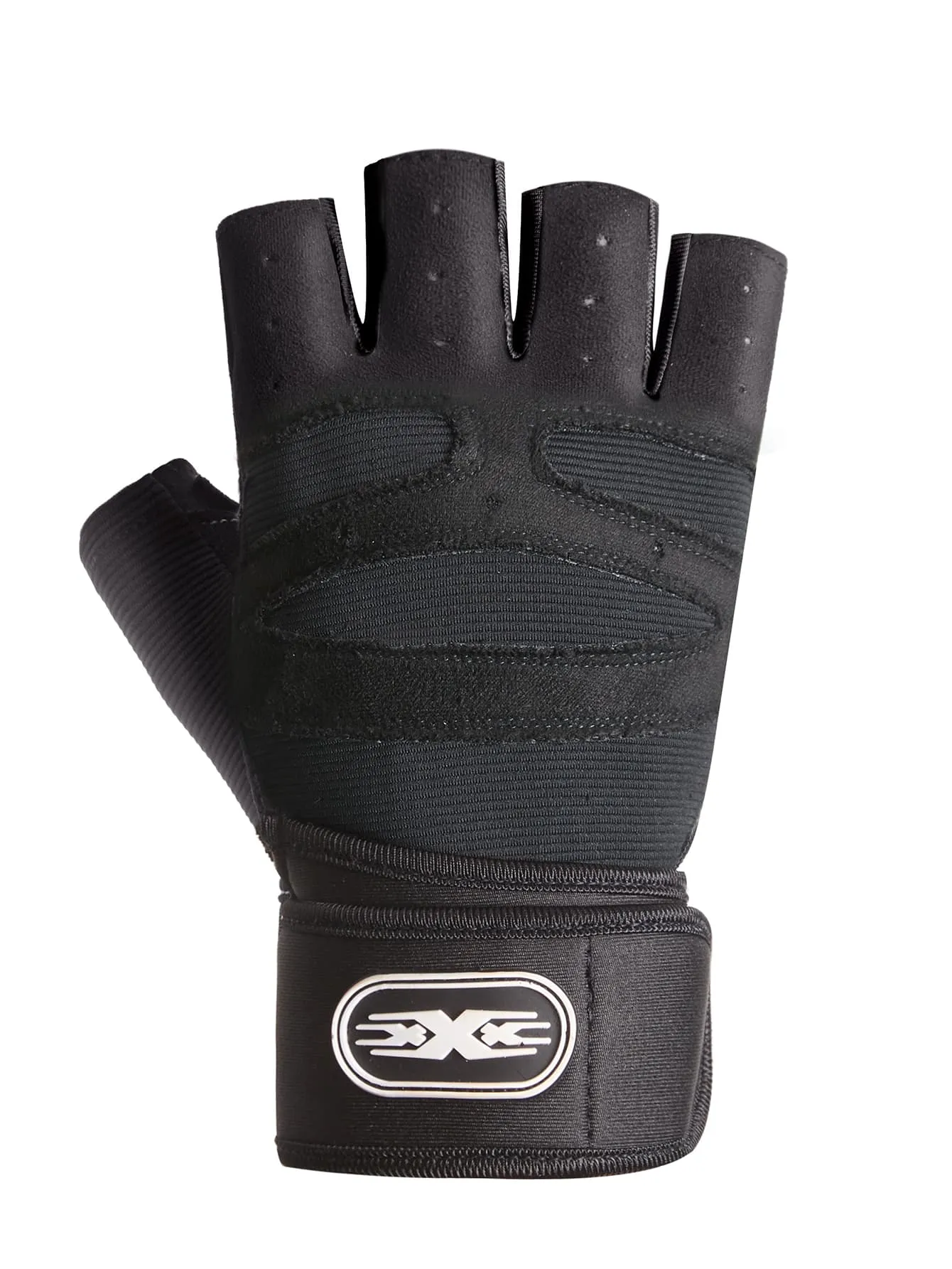 1pair Fingerless Breathable Training Gloves