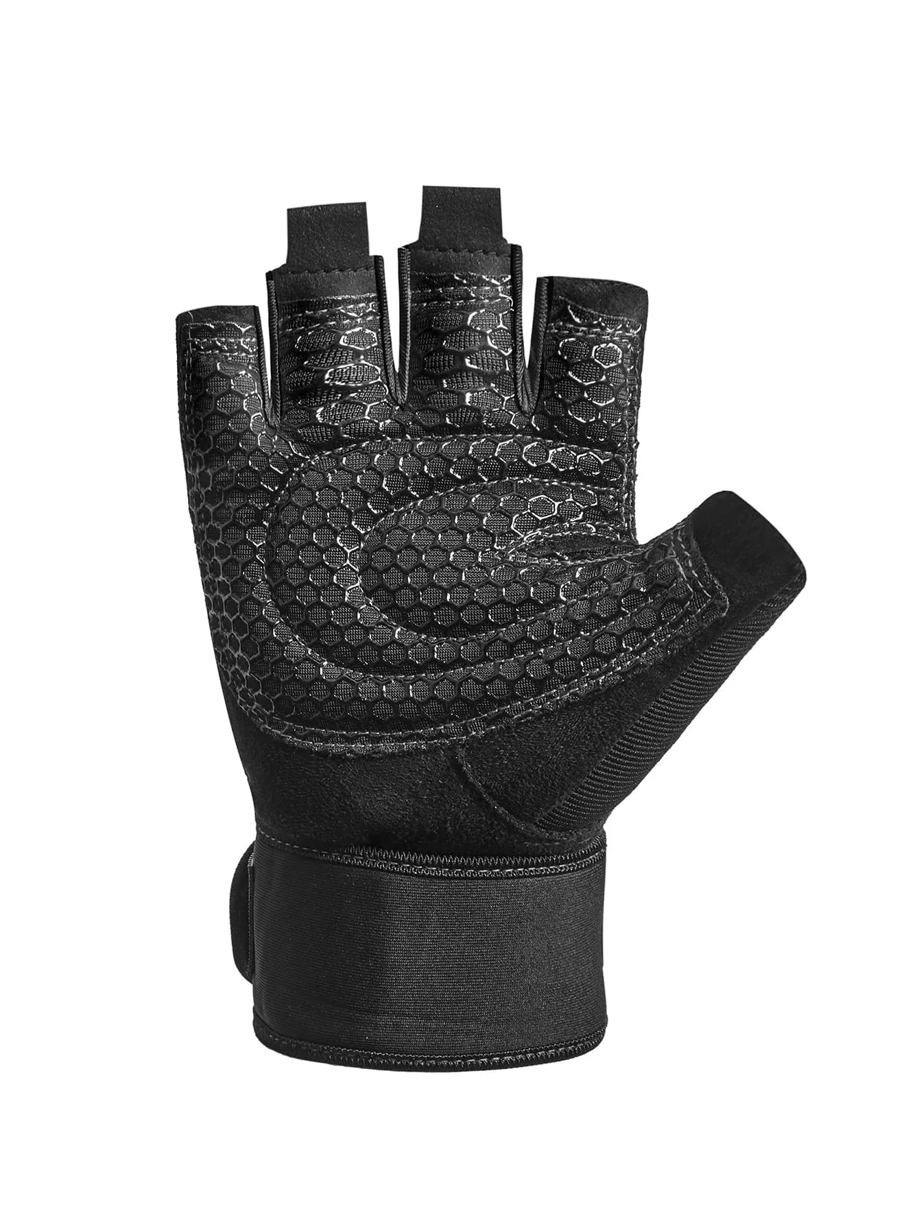 1pair Fingerless Breathable Training Gloves