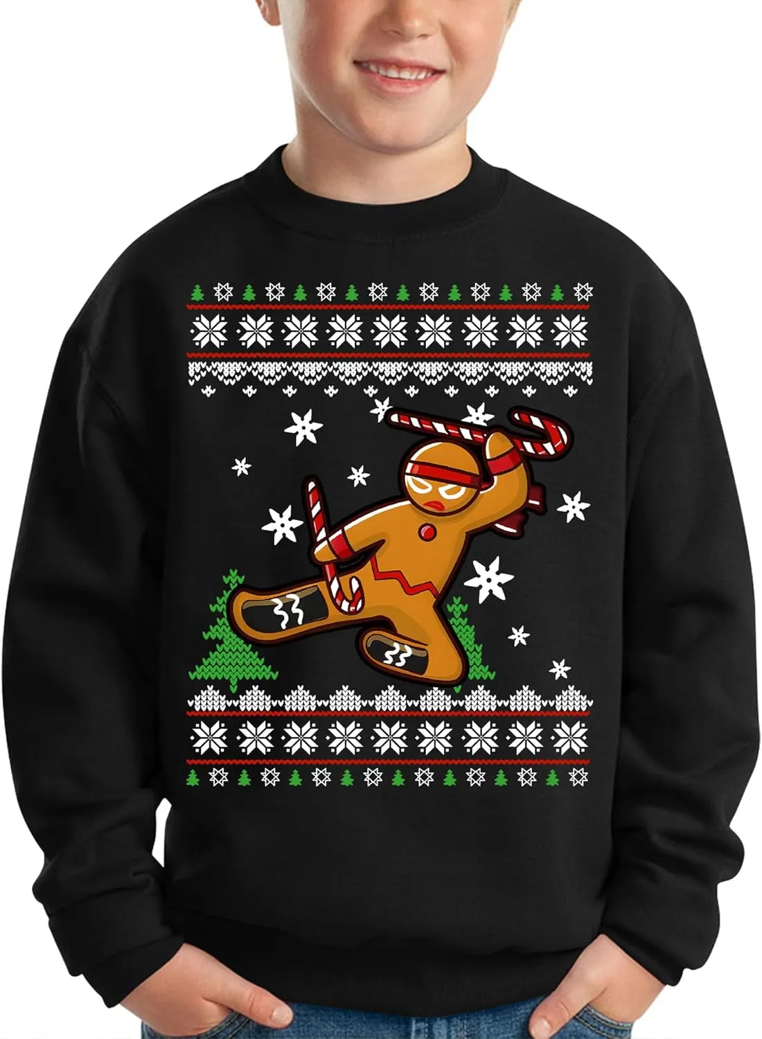 BesserBay Kid's Christmas Ugly Santa Claus Sweatshirt 4-14 Years