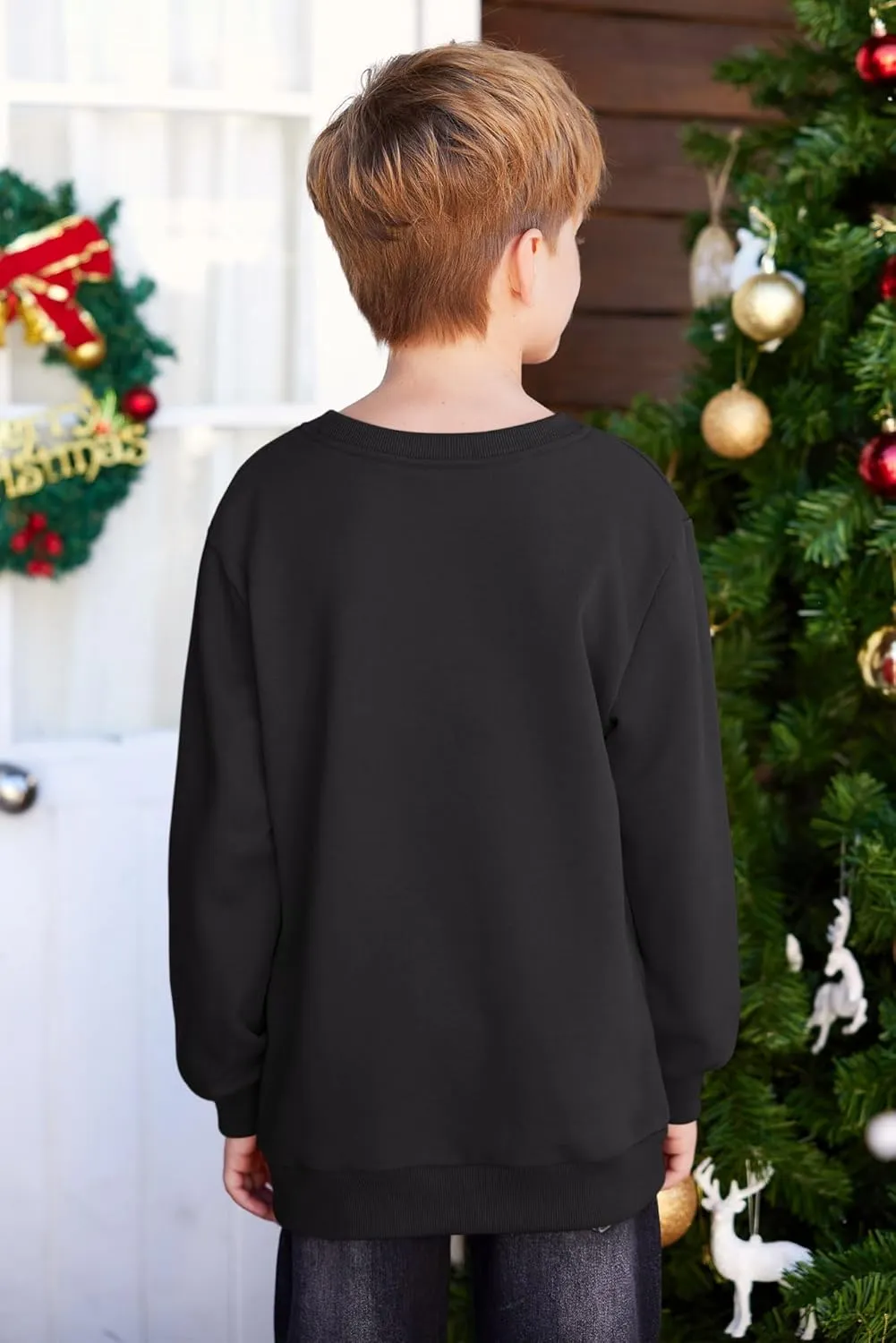 BesserBay Kid's Christmas Ugly Santa Claus Sweatshirt 4-14 Years