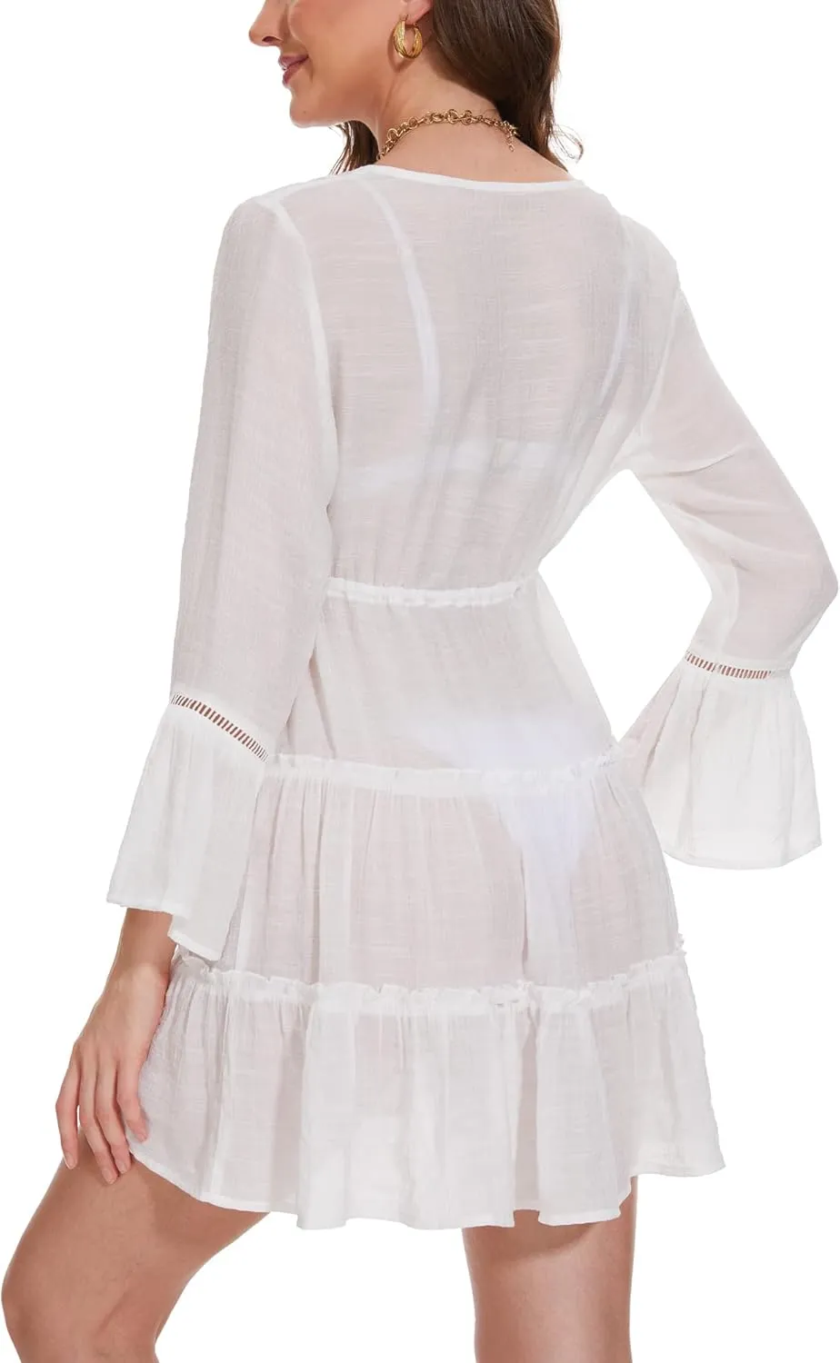 Breezy Lane Swimsuit Coverup Vacation Outfits for Women Beach Pool Cover Up for Swim Beach Dresses