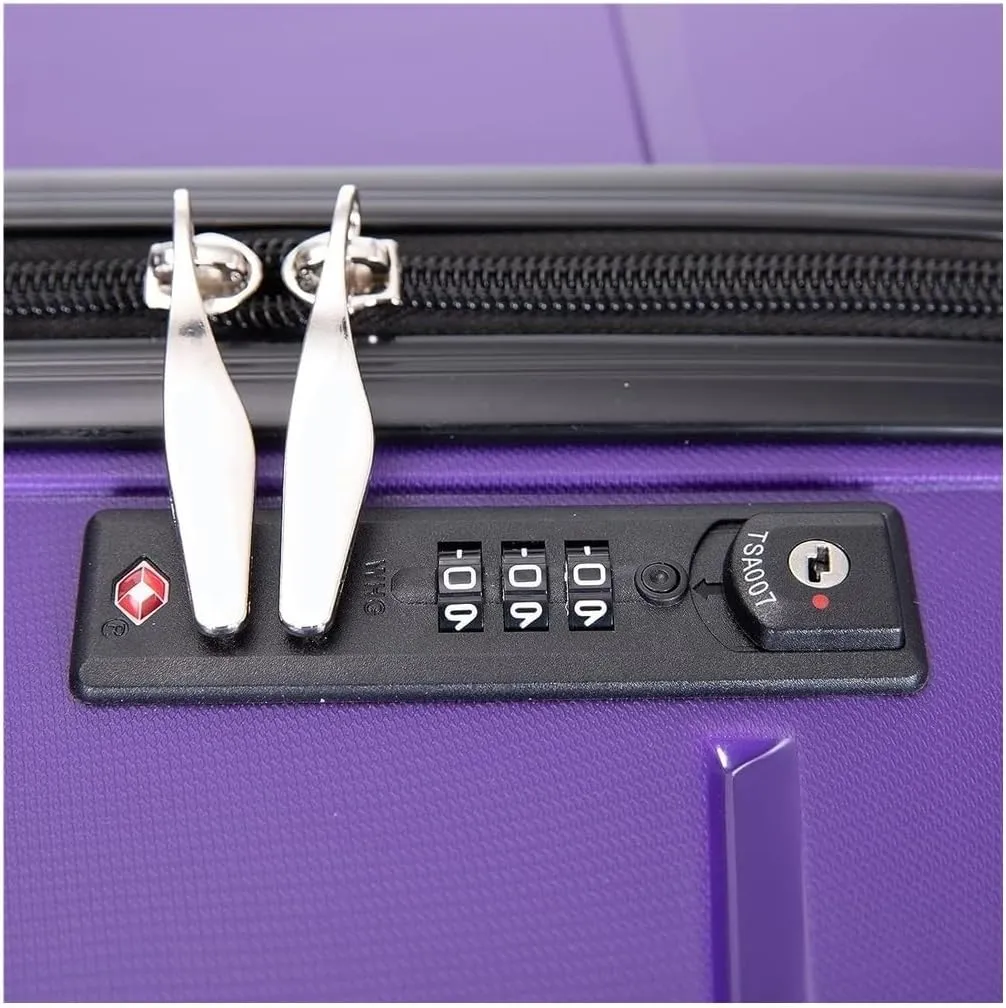 Carry-on Suitcase Luggage Luggage With Wheel PP Luggage Sets Lightweight Suitcase With TSA Lock Travel Luggage Carry-on Suitcases Carry On Luggages (Color : Navy, Size : 20in)
