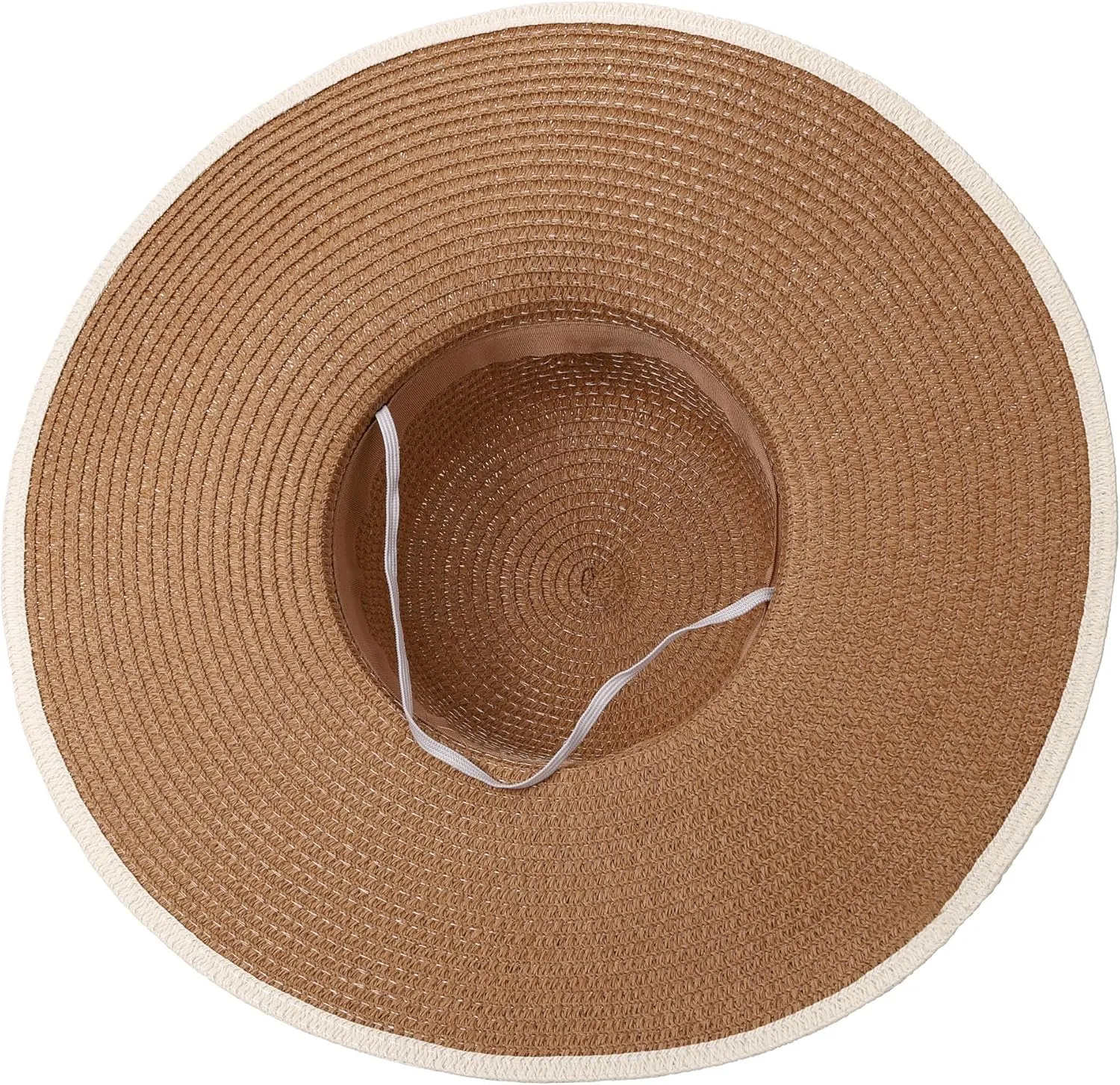 CHIC DIARY Womens Wide Brim Straw Hat Floppy Derby Hat Large Brim Beach Straw Sun Cap UPF 50 