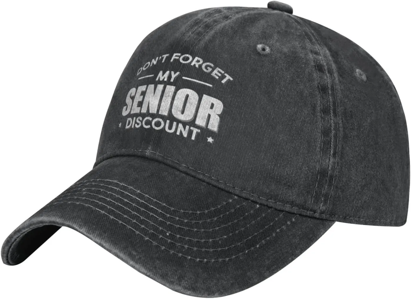 Don't Get My Senior Discount Cowboy Hat Vintage Dad Hat Adjustable Baseball Cap Trucker Hat for Mens Headwear