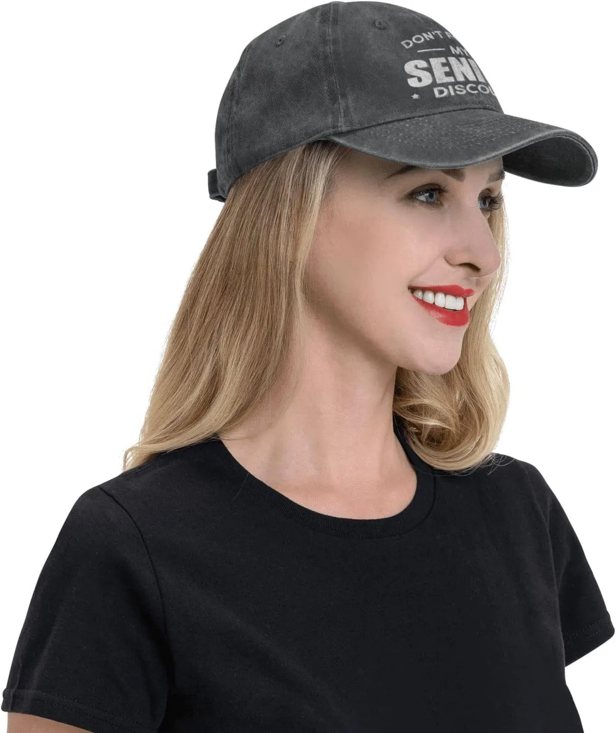 Don't Get My Senior Discount Cowboy Hat Vintage Dad Hat Adjustable Baseball Cap Trucker Hat for Mens Headwear