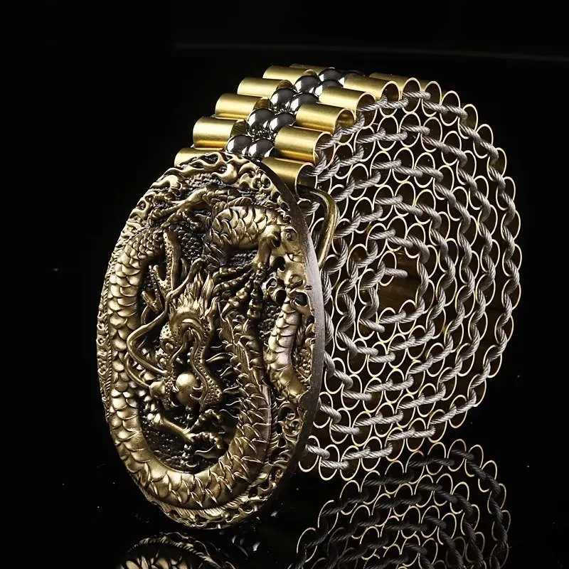 DragonLuxe Exotic Stainless Steel Belt
