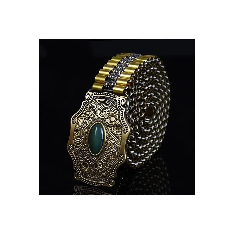 DragonLuxe Exotic Stainless Steel Belt