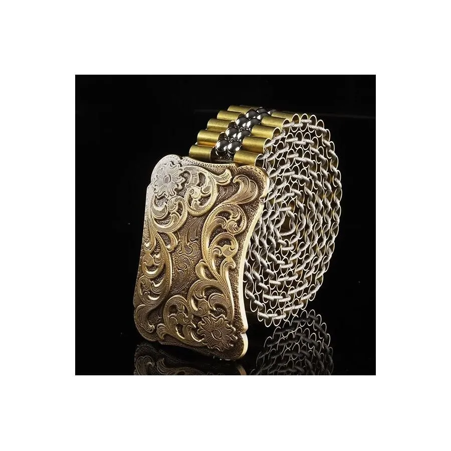 DragonLuxe Exotic Stainless Steel Belt