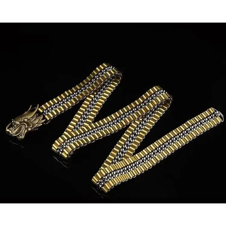 DragonLuxe Exotic Stainless Steel Belt