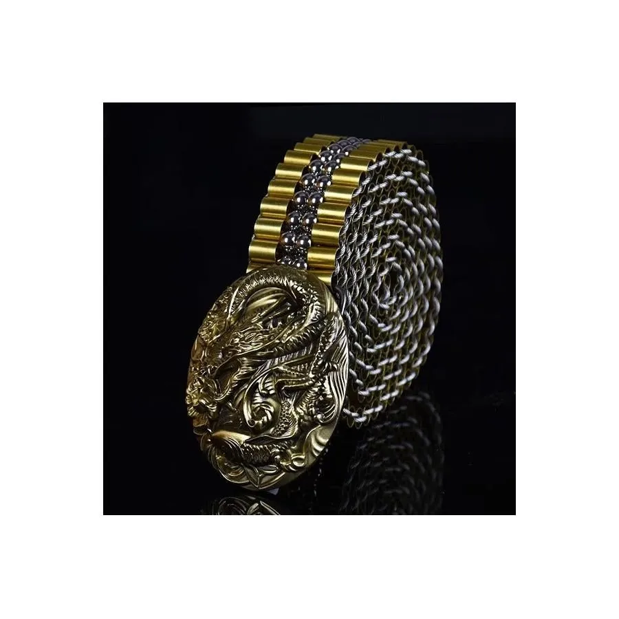 DragonLuxe Exotic Stainless Steel Belt