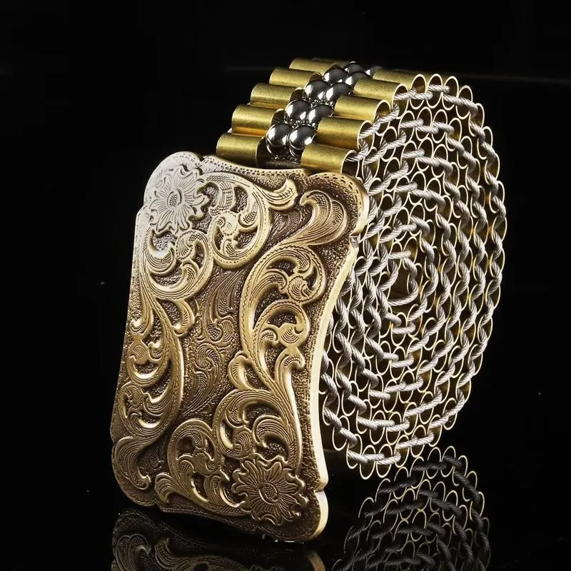 DragonLuxe Exotic Stainless Steel Belt