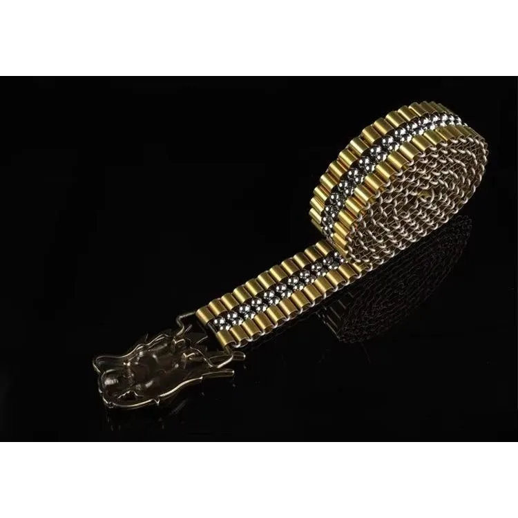 DragonLuxe Exotic Stainless Steel Belt