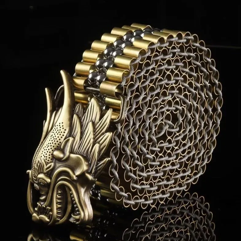DragonLuxe Exotic Stainless Steel Belt