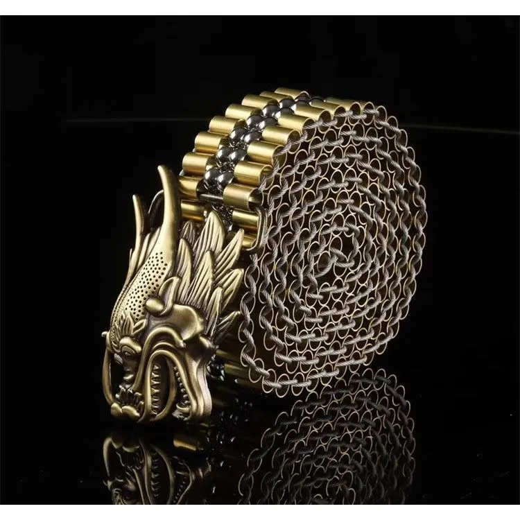 DragonLuxe Exotic Stainless Steel Belt