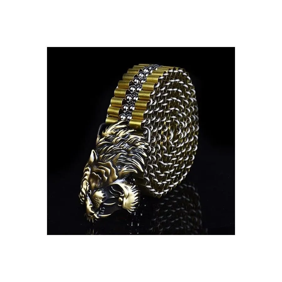 DragonLuxe Exotic Stainless Steel Belt