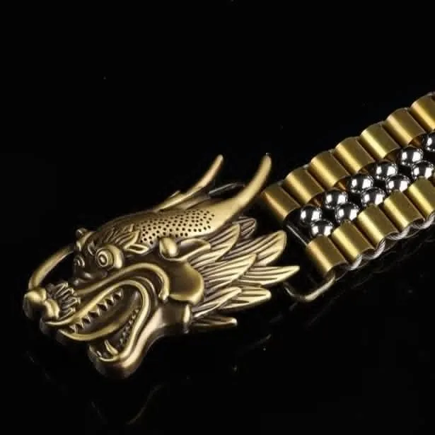 DragonLuxe Exotic Stainless Steel Belt