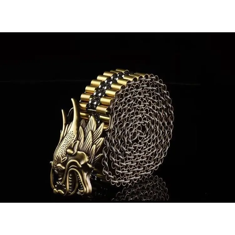 DragonLuxe Exotic Stainless Steel Belt