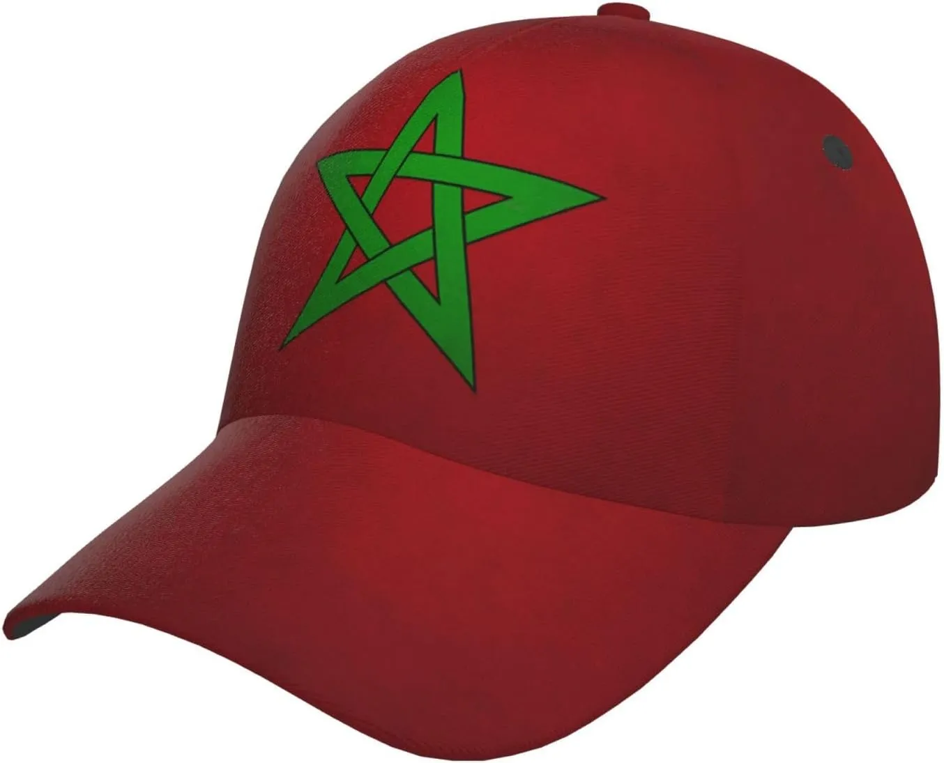 Funny Morocco Flag Flat Hat Morocco Baseball Hat for Women Men Sun Hat Funny Hats