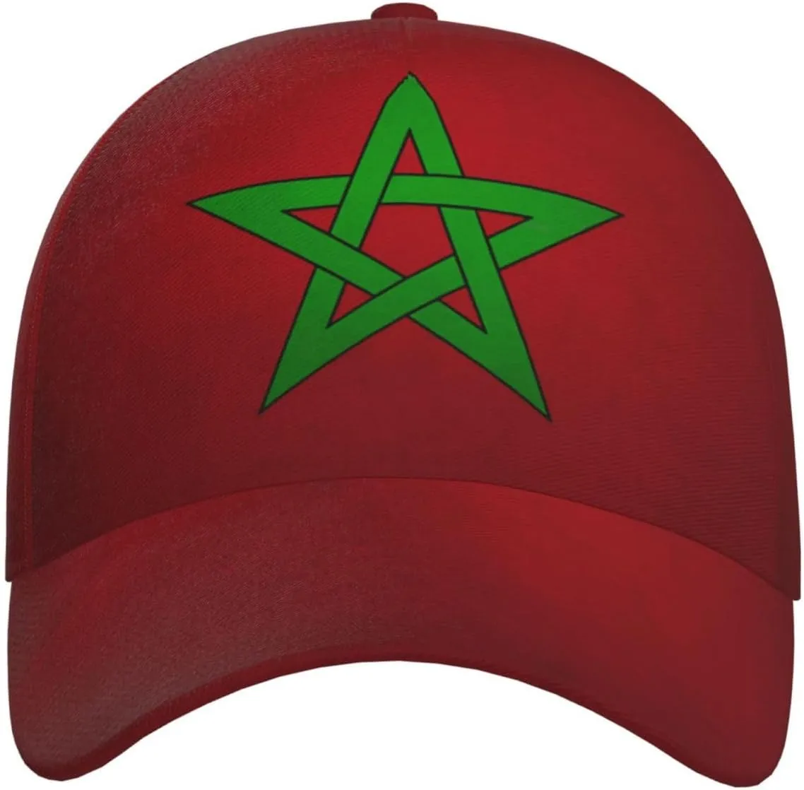 Funny Morocco Flag Flat Hat Morocco Baseball Hat for Women Men Sun Hat Funny Hats