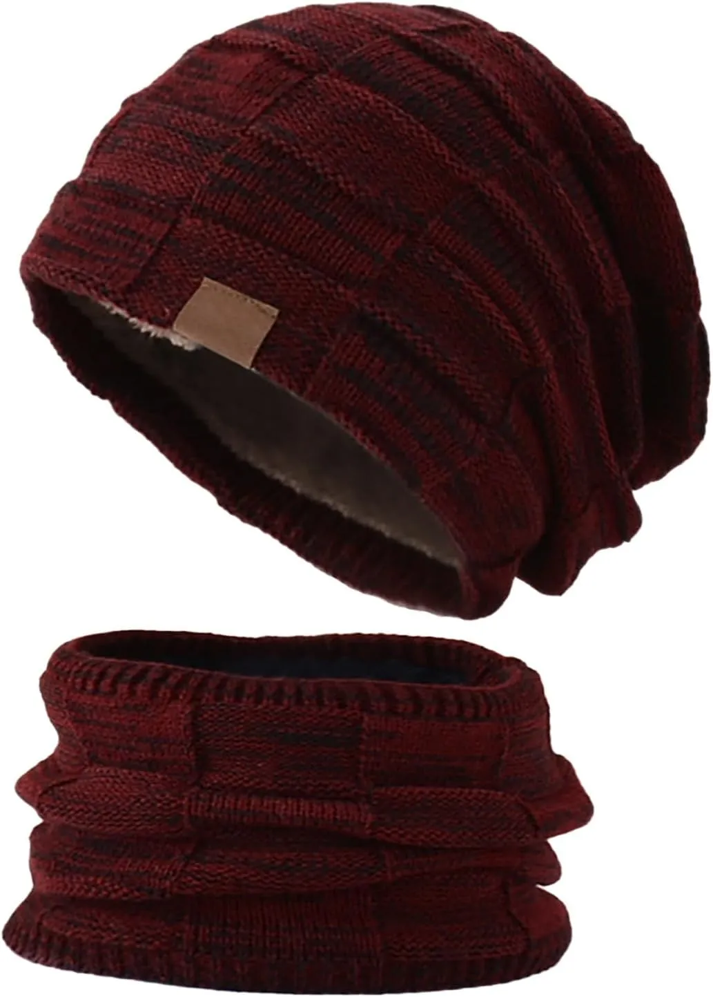 Gloves Scarf Set Women Two Piece Winter Warm Neck Woolen Hat Suit Scarf Gloves Hat Women