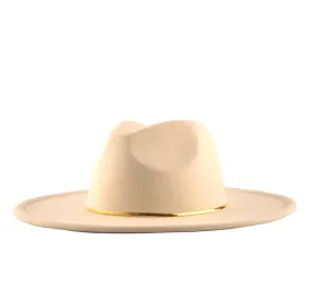 Hendrix Wide Brim Fedora - Off White
