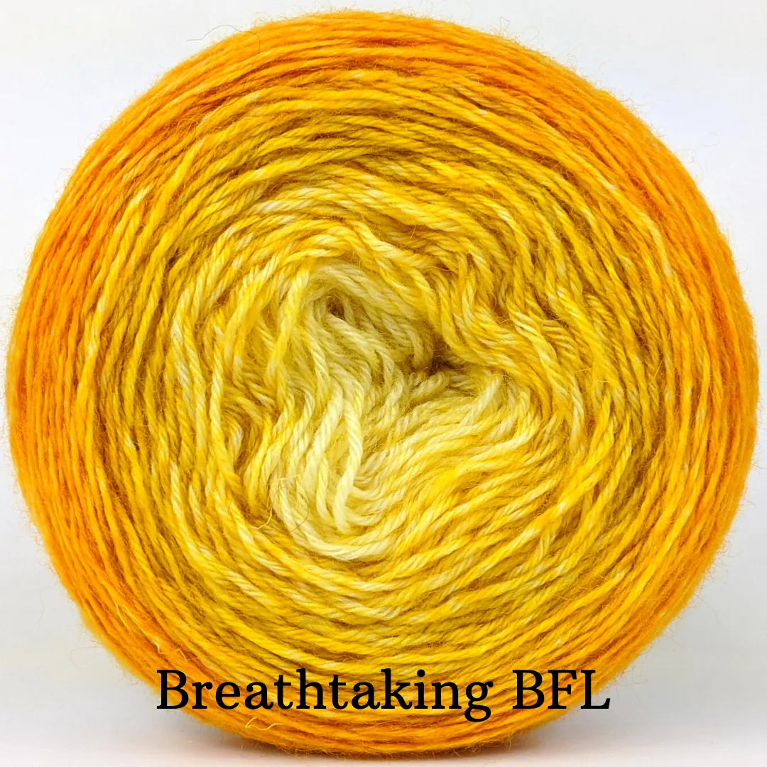 Knitcircus Yarns: All the Bacon and Eggs You Have Gradient, ready to ship yarn