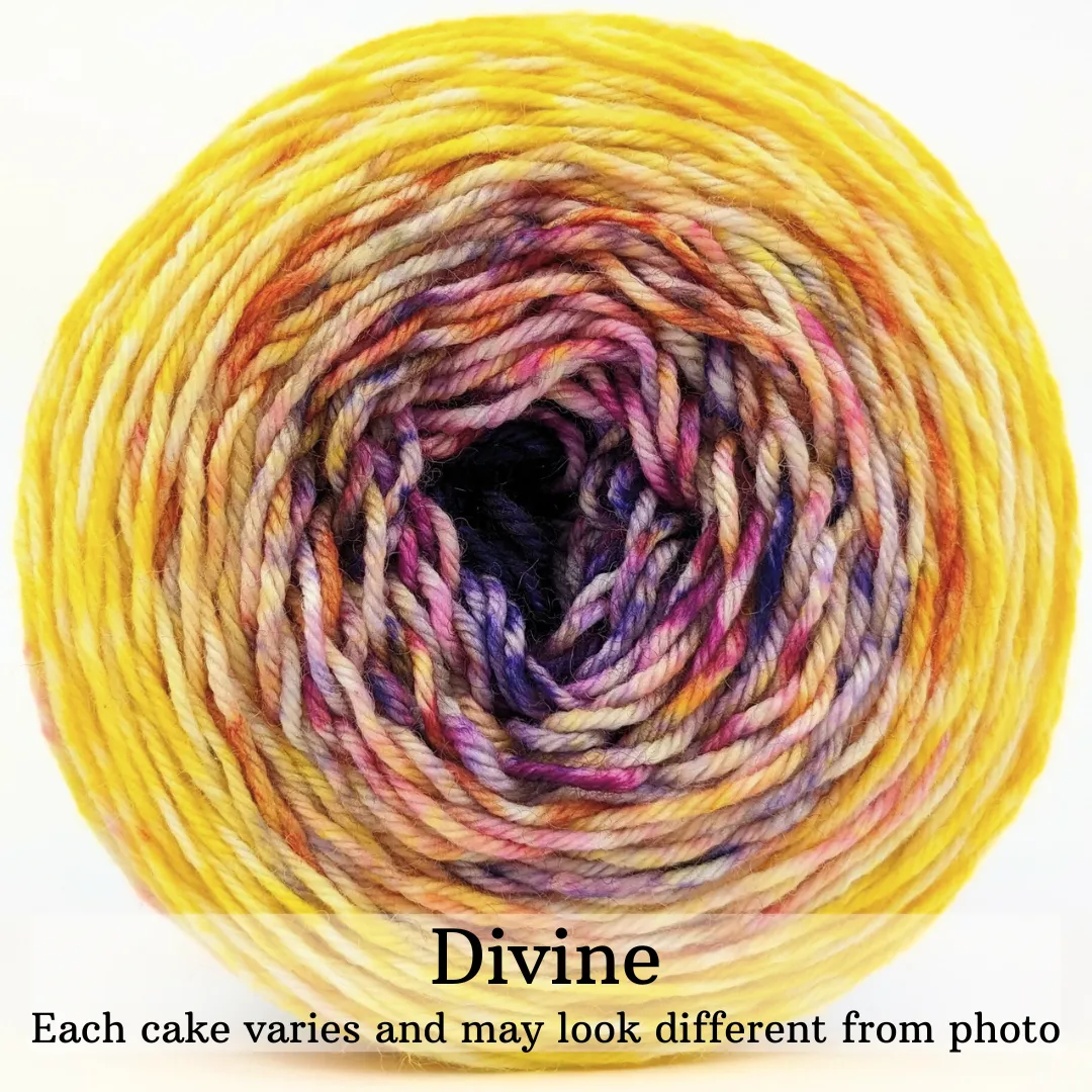 Knitcircus Yarns: Almost Paradise Impressionist Gradient, dyed to order yarn