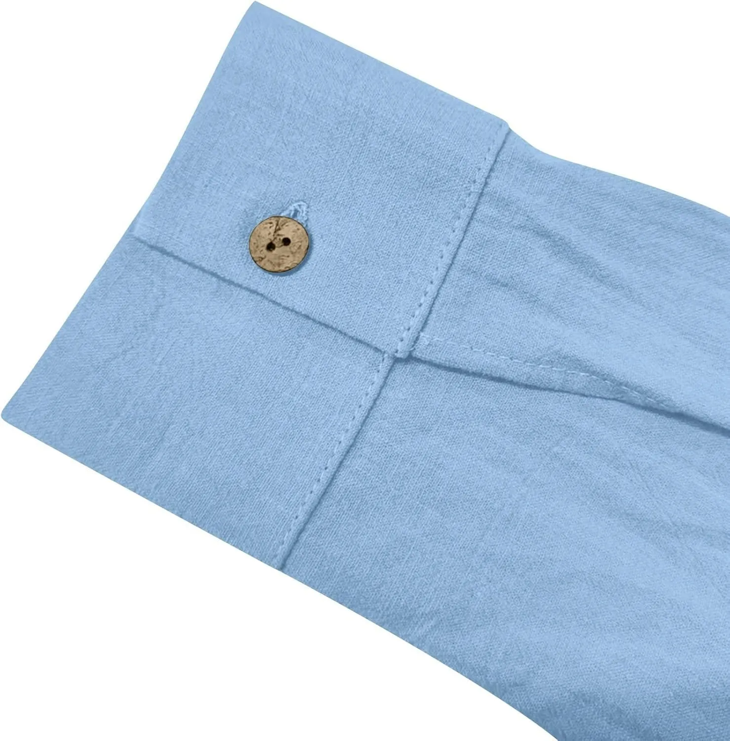 Linen Button-Front Top for Women - Cool & Airy Short Sleeve Shirt, Moisture-Wicking, Multiple Neutral Colors