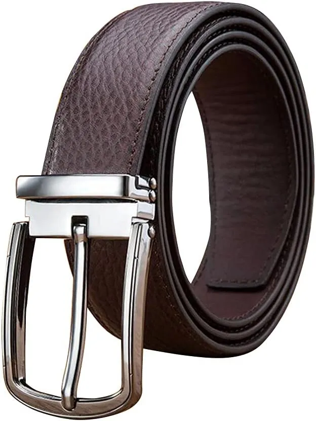 MAKEN Good Grade Level Cow Genuine Leather Belts for Men 3.3cm(1.3") Wide