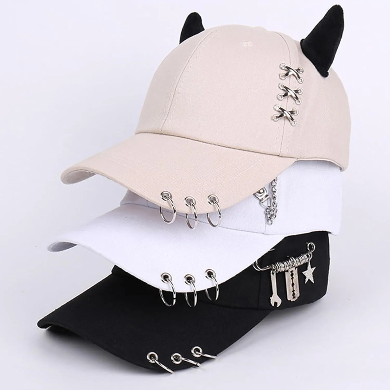 Mens Baseball Cap Baseball Hat Funny Trucker Hats for Men Women Cute Beanie Distressed Cap Ponytail Hat for Women