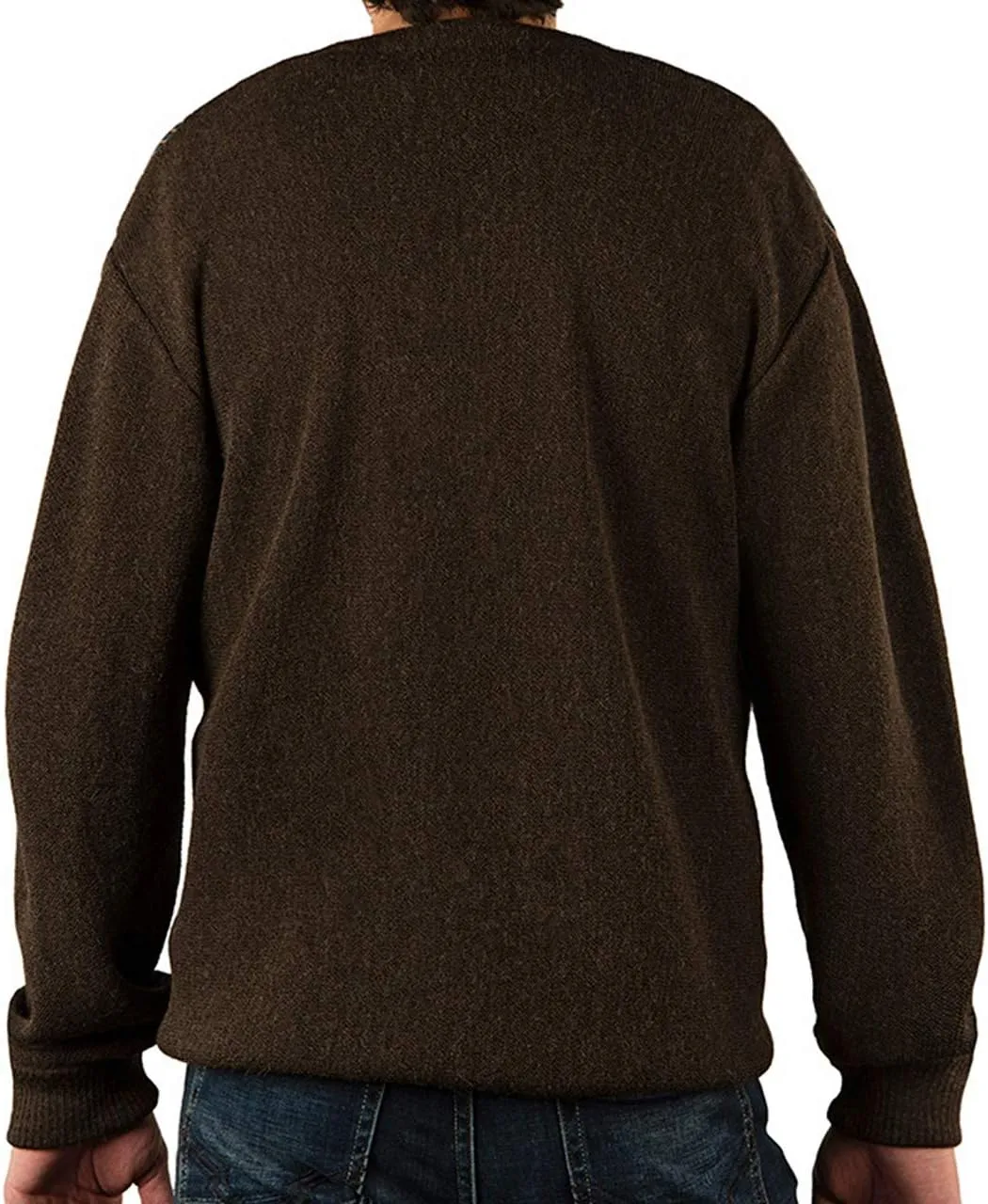Men's Striped Classic Cool Button Down Cardigan Sweaters - 100% Alpaca Wool