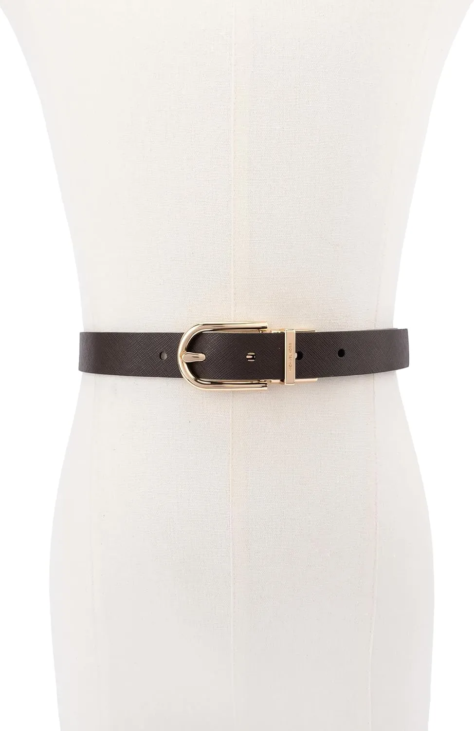Michael Kors Women's 1 Inch Reversible to Saffiano Leather Belt