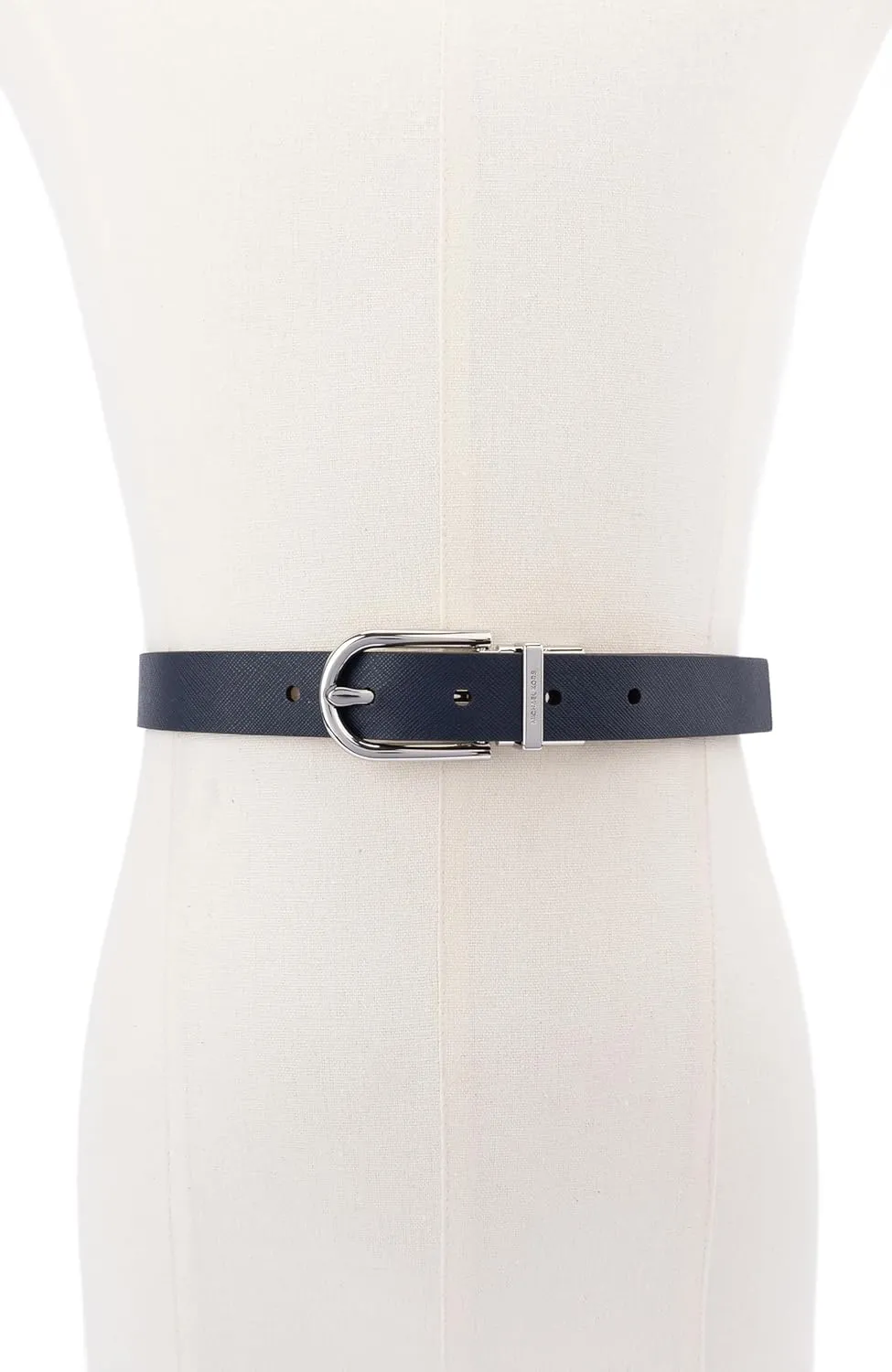 Michael Kors Women's 1 Inch Reversible to Saffiano Leather Belt