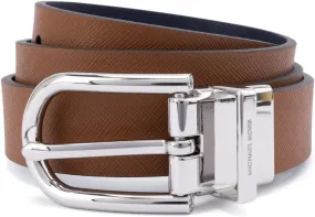 Michael Kors Women's 1 Inch Reversible to Saffiano Leather Belt