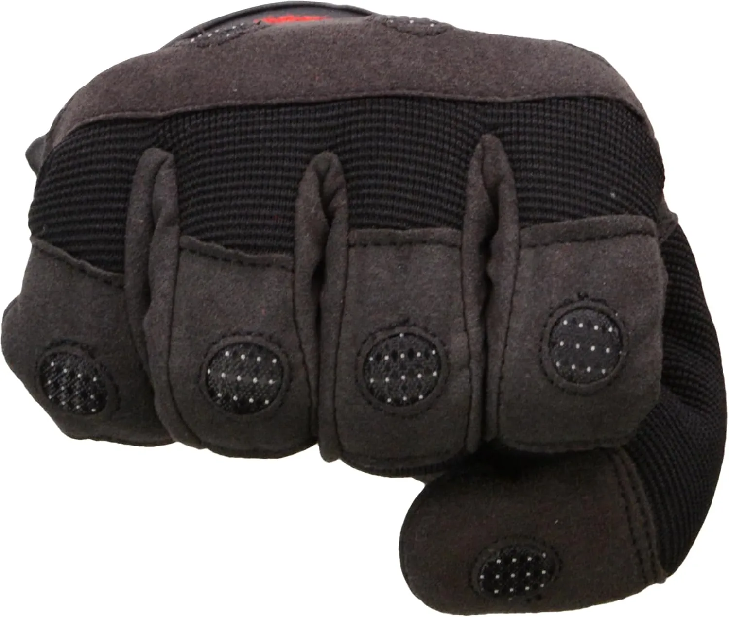 Milwaukee Leather SH761 Men's Padded Knuckle Mechanics Glove w/Amara Palm Black, Red or Grey