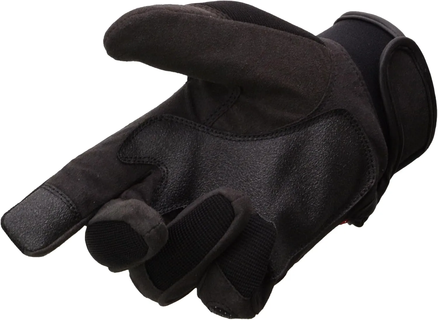 Milwaukee Leather SH761 Men's Padded Knuckle Mechanics Glove w/Amara Palm Black, Red or Grey