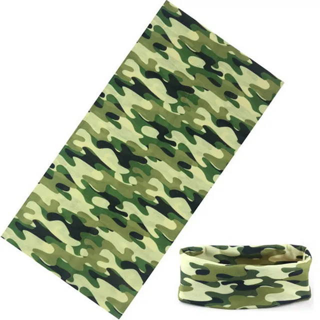 Paisley Army Headband Face