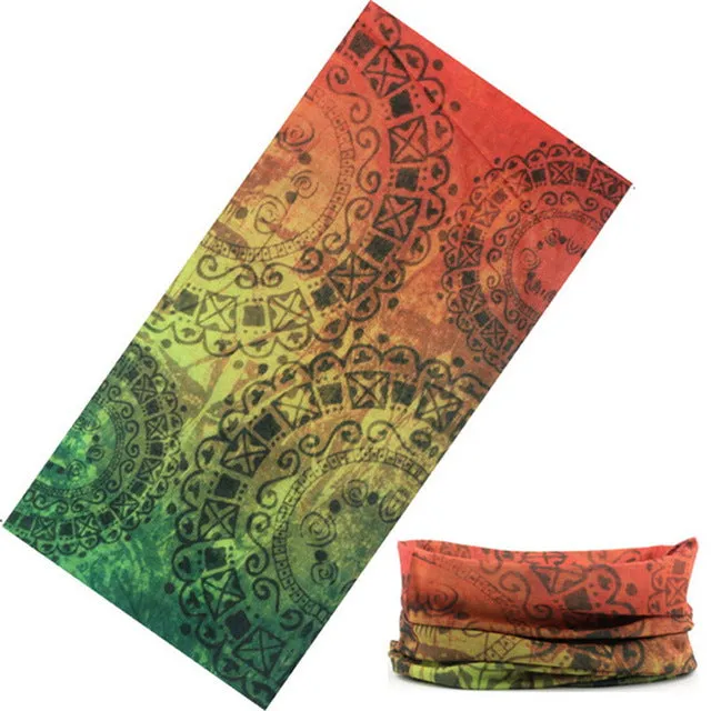 Paisley Army Headband Face