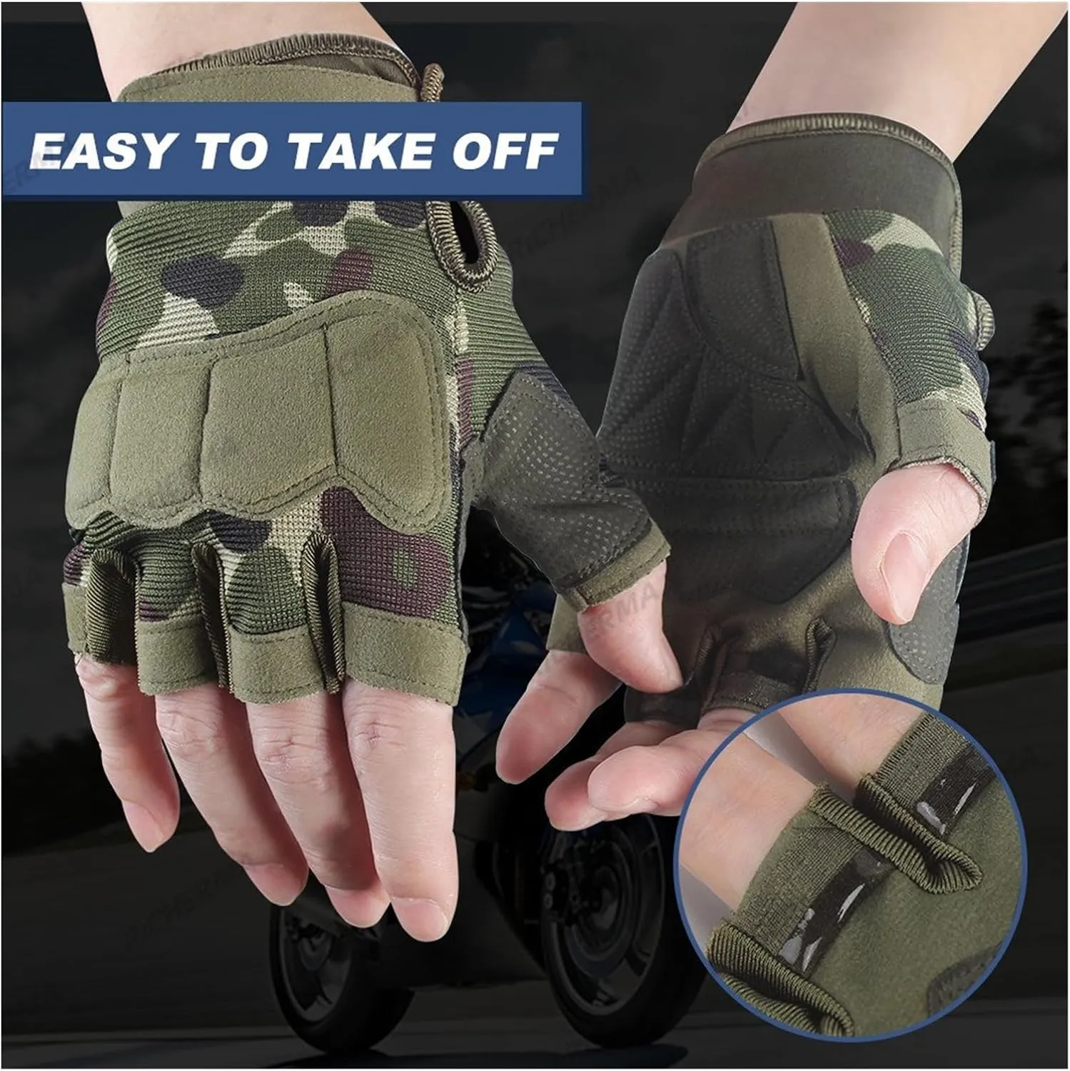 PUCIO Summer Motorcycle Gloves Outdoor Motorbike Bicycle Cycling Driving Gloves Male Female