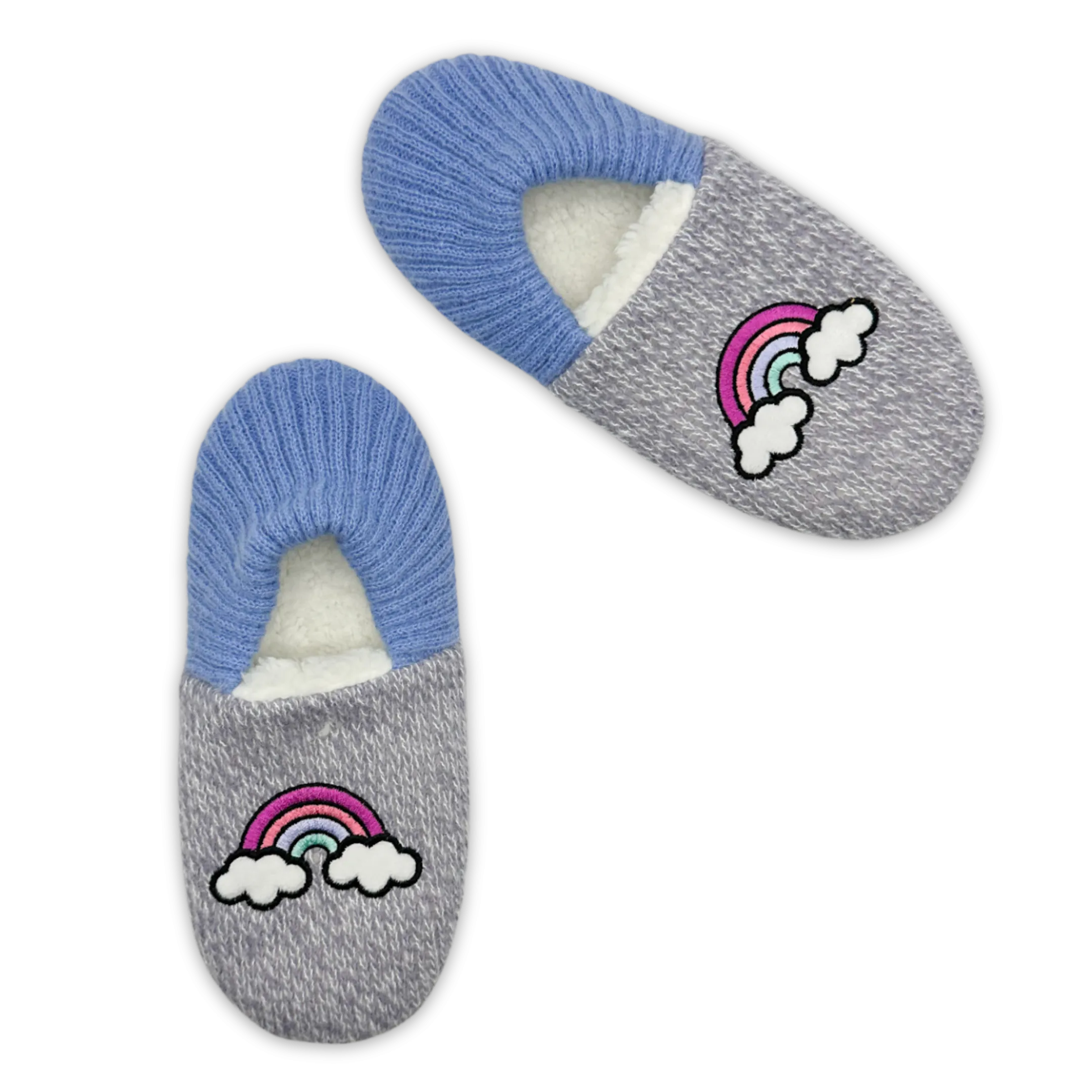 Rainbow Flex Back Fuzzy Babba® Slipper Socks