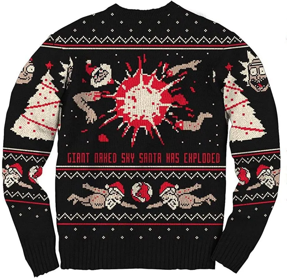 Ripple Junction Official Rick and Morty Christmas Sweaters for Men or Women - Ugly Novelty Sweater Gift
