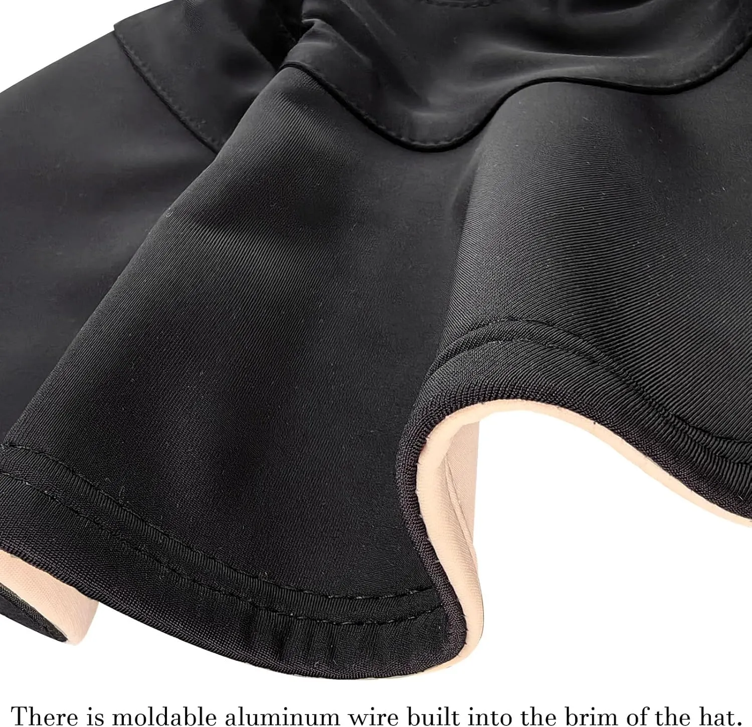 Sun Hats for Womens Wide Brim UV Protection Fishing Hats Packable Reversible Hollow Top Sun Hat for Women onytail Black