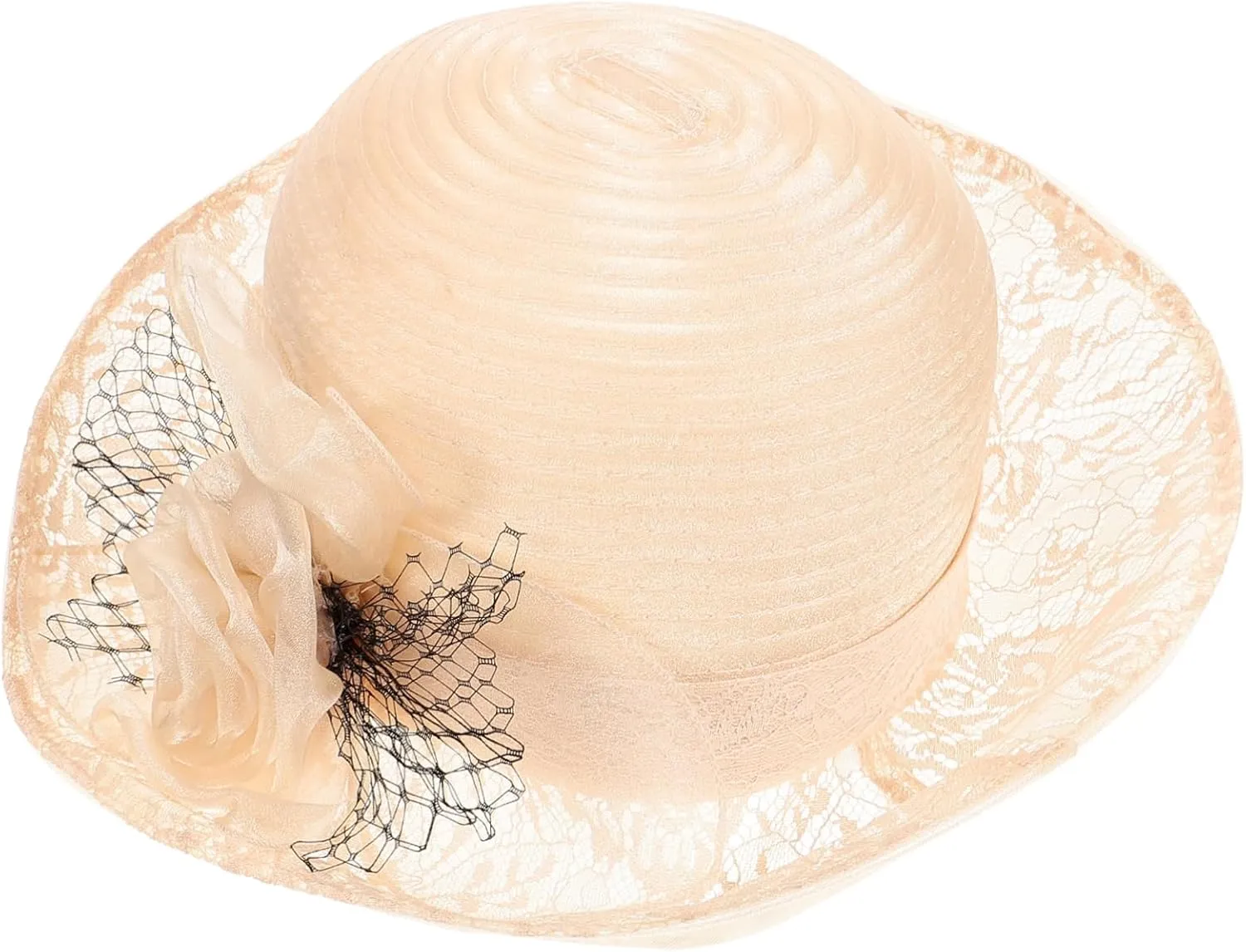 Sun Protection Hat Women's Folding Beach Hat Wide Brim for Outdoor Sports Beige