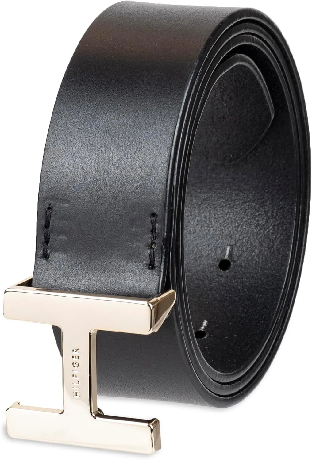 Tommy Hilfiger Women's H Monogram Plaque Buckle Casual Belt for Jeans, Trousers and Dresses