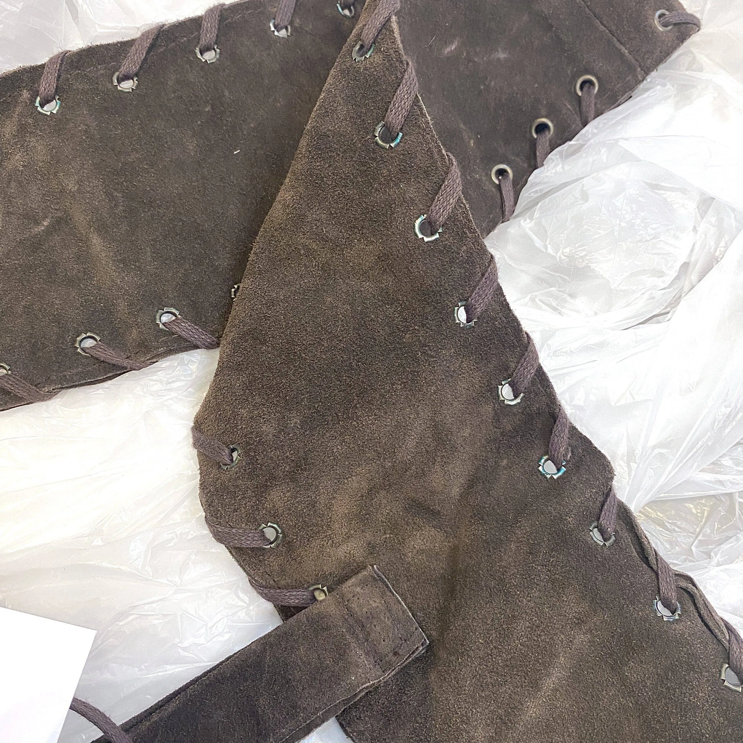 Vintage Suede Front Tie Statement Belt
