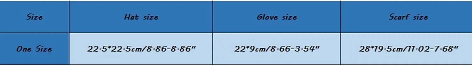 Winter Hat Scarf Glove Set for Women Warm Cable Knit Skull Cap Hats Thermal Soft Neck Scarves Touchscreen Gloves 3 Pcs