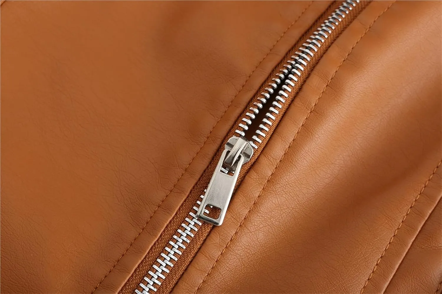 Women's Faux Leather Moto Biker Short Coat Jacket Zip Up Motorcycle Short PU Moto Biker Outwear Fitted Slim Coat