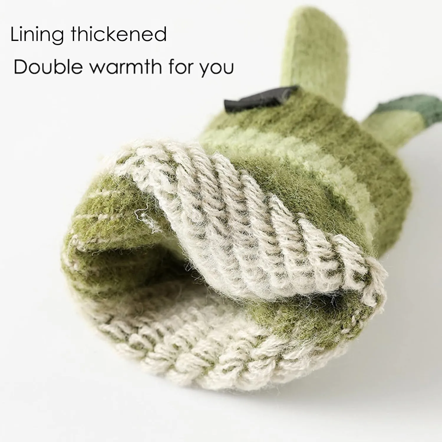 Women's Winter Touchscreen Gloves Elastic Cuff Texting Gloves Winter Warm Lined Knit Gloves